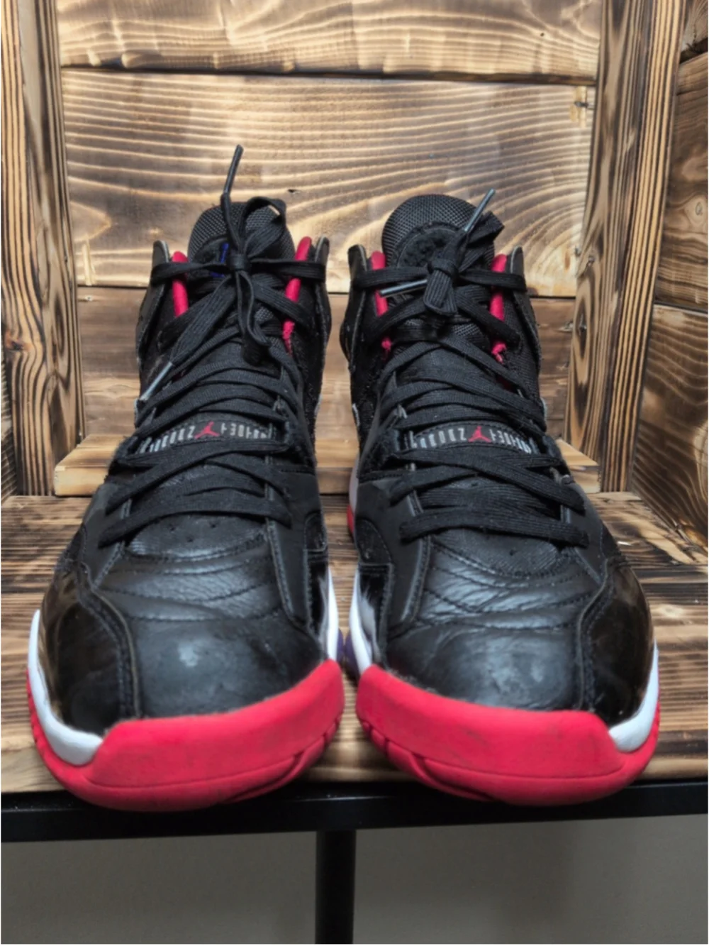 Jordan Jumpman Two Trey Bred Raptors Black True Red Concord No Box Size 10.5